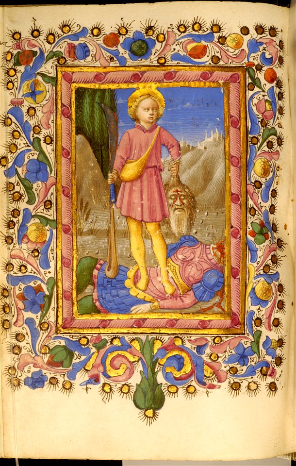 Zanobi di Benedetto Strozzi - Leaf from Adimari Book of Hours - Walters W767169V - Open Reverse