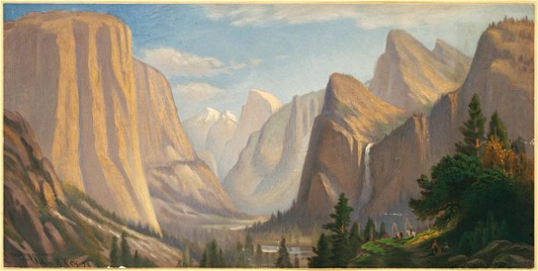 Yosemite Valley, Looking East from the Mariposa Trail (Boston Public Library)