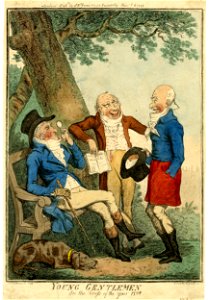 Young gentlemen in the dress of the year 1798. (BM 1876,1014.44)