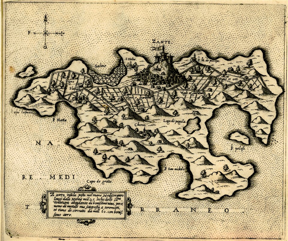 Zante - Camocio Giovanni Francesco - 1574