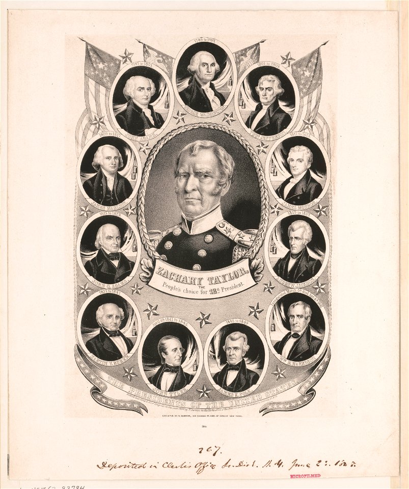 Zachary Taylor, the people's choice for 12th president LCCN2003674556