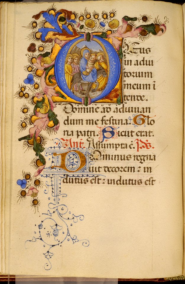 Zanobi di Benedetto Strozzi - Leaf from Adimari Book of Hours - Walters W76745V - Open Reverse