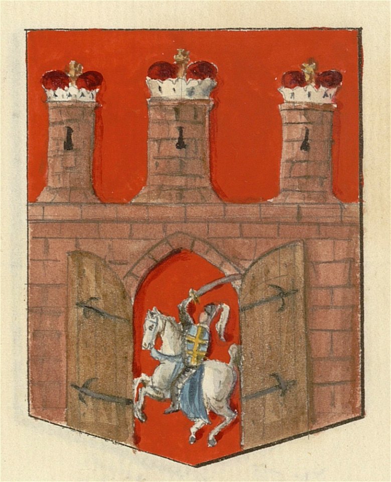 Zaslav, Pahonia. Заслав, Пагоня (B. Starzyński, 1875-1900)