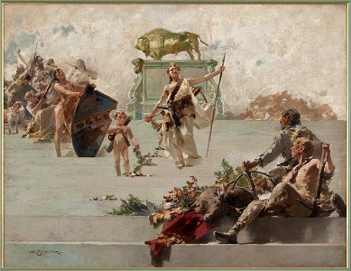 Zdzisław Jasiński - Allegory of the hunt - MP 889 MNW - National Museum in Warsaw