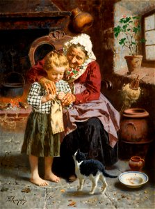 Eugenio Zampighi - Her First Lesson