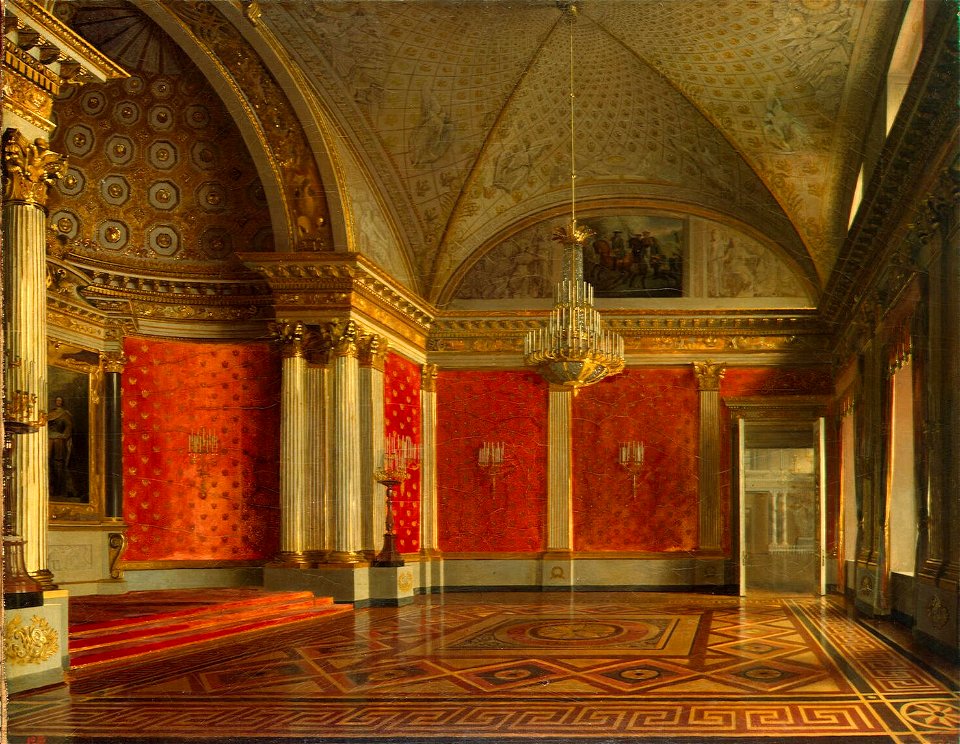 Zaryanko Peter the Great-s Room in Winter-Palace 1837