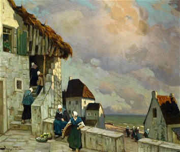 Виктор И. Зарубин - Сцена из Нормандии