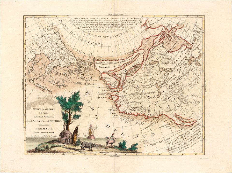 Zatta New Discoveries in the North Pacific 1776 Cornell CUL PJM 1026 01