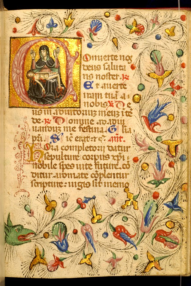 Zanino di Pietro - Leaf from Book of Hours - Walters W32288R - Open Obverse