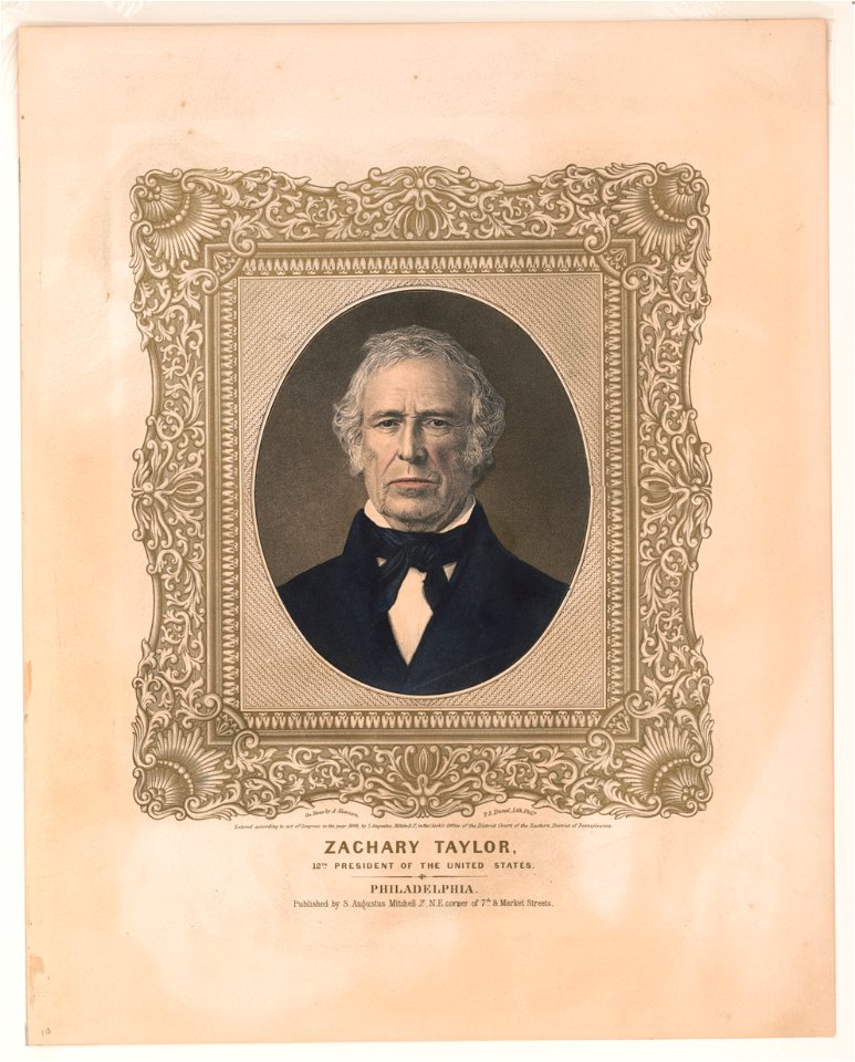Zachary Taylor, 12th President of the United States LCCN2003673099