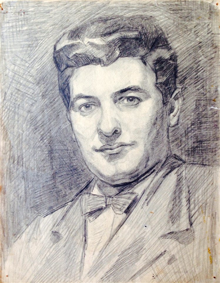 Zelfportret G.Th. Rotman tekening
