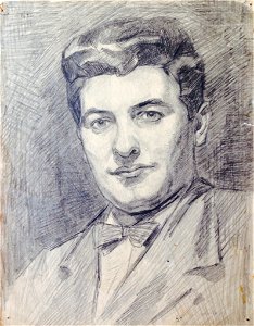 Zelfportret G.Th. Rotman tekening