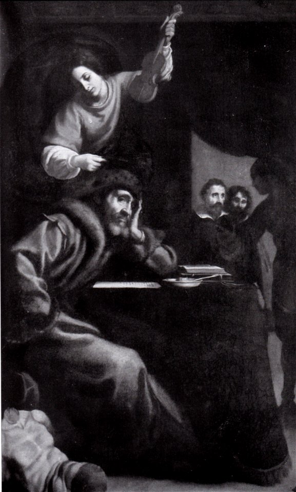 Zanobi rosi su dis. di cristofano allori, michelangelo in meditazione poetica