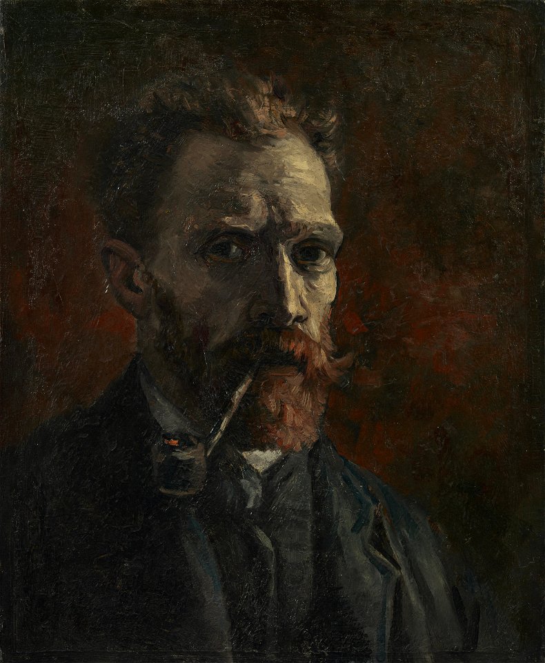 Zelfportret met pijp - s0158V1962 - Van Gogh Museum