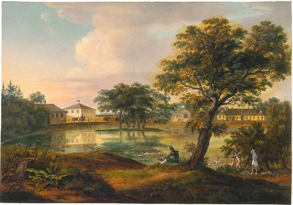 Zaleśsie, Aginski. Залесьсе, Агінскі (A. Adam, 1812)