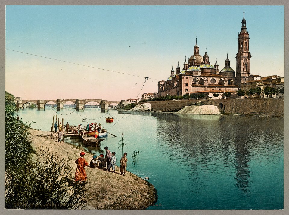 Zaragoza. Rio Ebro y Nuestra Senora del Pilar LCCN2017660909