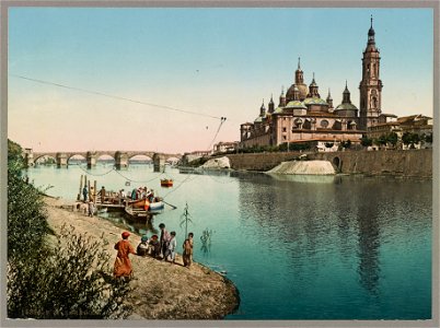 Zaragoza. Rio Ebro y Nuestra Senora del Pilar LCCN2017660909
