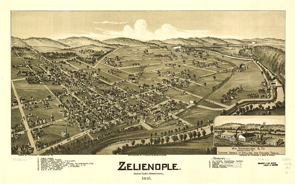 Zelienople, Butler County, Pennsylvania 1901. LOC 75696562