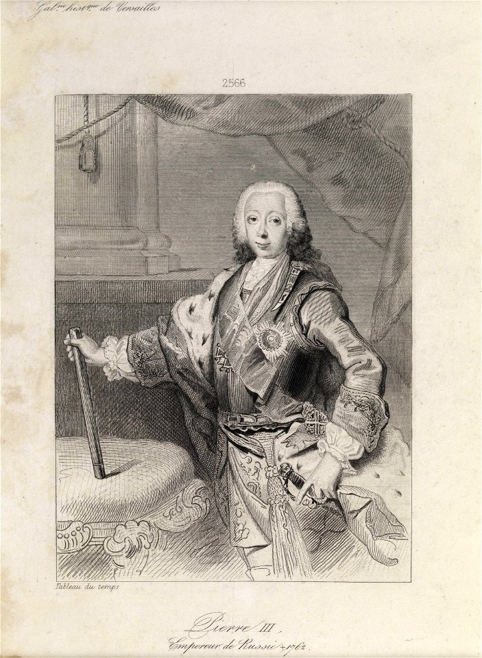 Zar Peter III Radierung