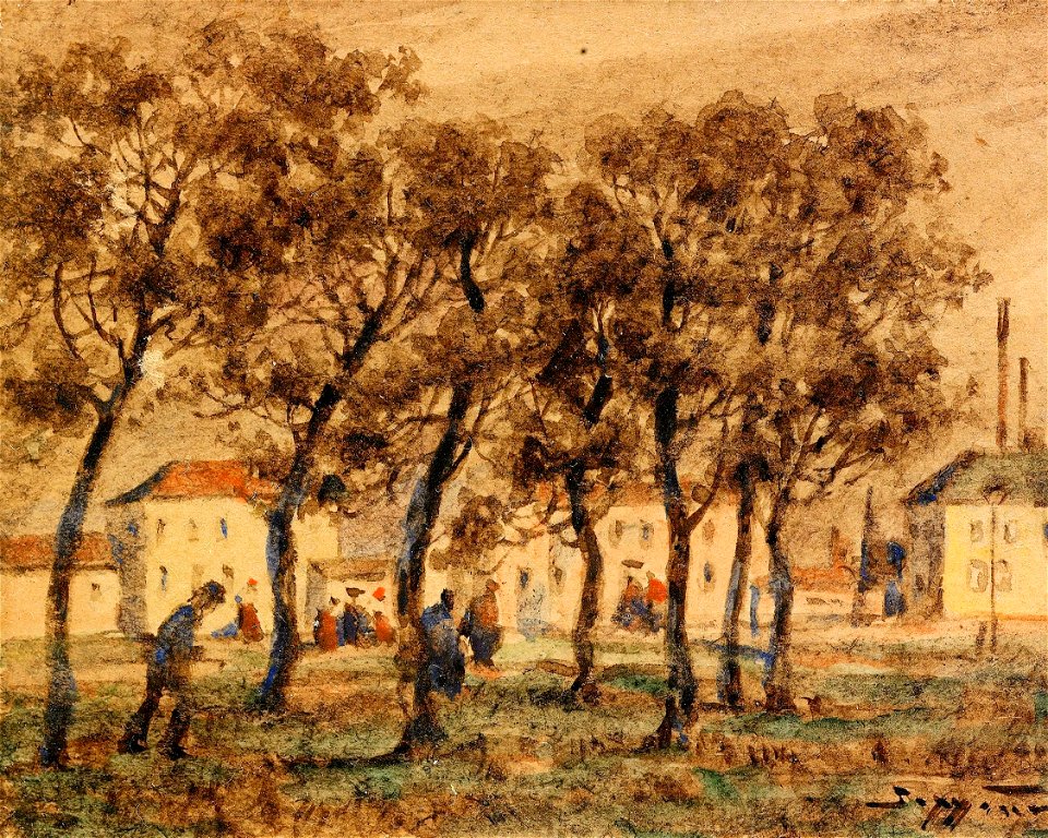 Виктор И. Зарубин - Бретон пейзаж (1907)
