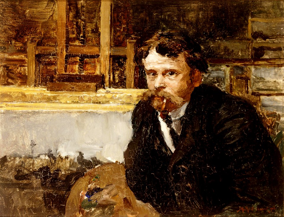 Zelfportret van Johan Hendrik van Mastenbroek (1875-1945) uit 1906