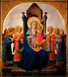 Zanobi Strozzi - Madonna and Child with Angels - WGA21942. Free illustration for personal and commercial use.