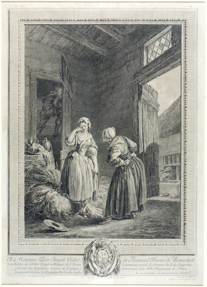 Zentralbibliothek Solothurn - A Monsieur Pierre Joseph Victor Wappen de Besenval Baron de Bronnstatt Grand Croix de lOrdre Royal et Militraire de St Louis Wappen Lieutenant général des Armées du Roy Inspecteur général - aa0288