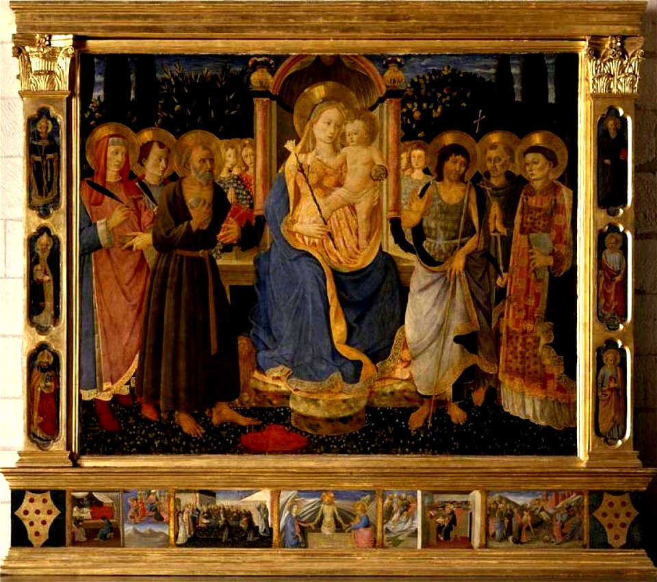 Zanobi Strozzi-Vierge et enfant entourés d'anges