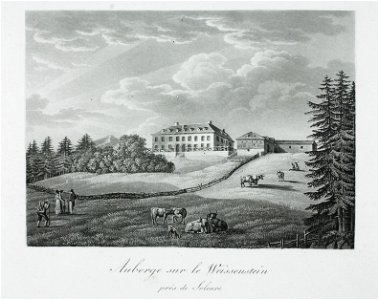 Zentralbibliothek Solothurn - Auberge sur le Weissenstein prés de Soleure - a0270