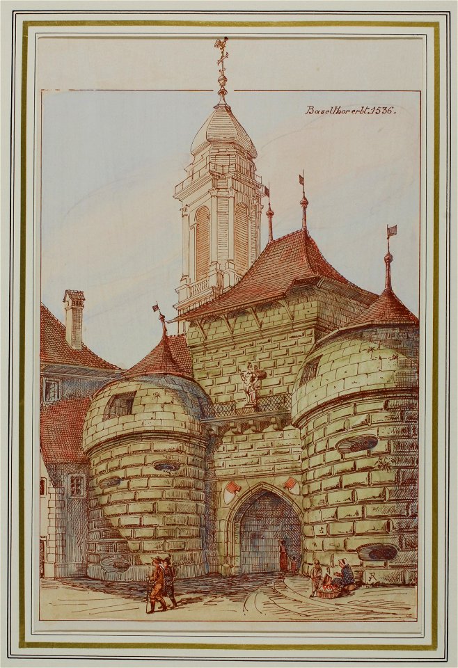Zentralbibliothek Solothurn - Baselthor erbt 1536 - a0783
