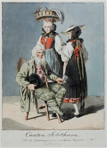 Zentralbibliothek Solothurn - Canton Solothurn Joh Jos Gummelkinger Anna und Maria Hagmann von Derendingen - aa0117
