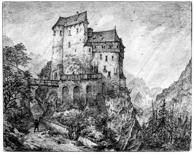 Zeichnung - Burg Gaillenreuth - Quaglio