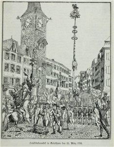 Zentralbibliothek Solothurn - Constitutionsfest in Solothurn den 25 März 1798 - a0892