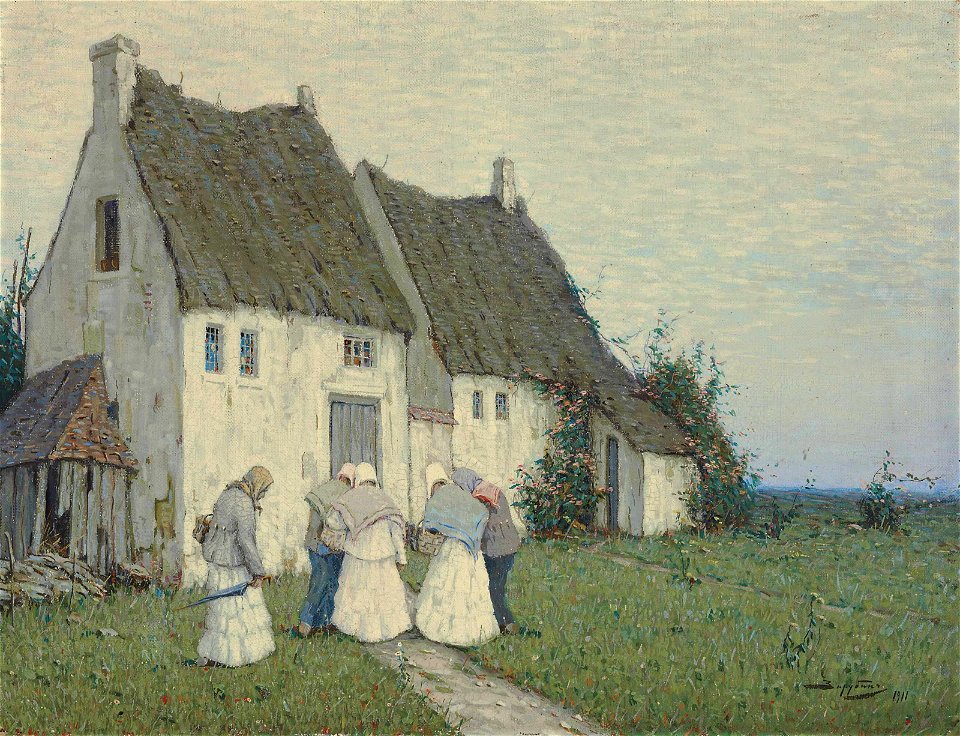 Виктор И. Зарубин - Возвращаясь с рынка (1911)
