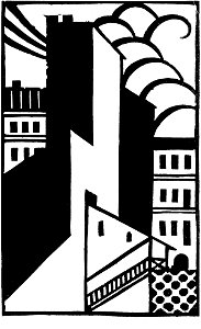 Zaułek fabryczny, Domy, Trąby - Google Art Project
