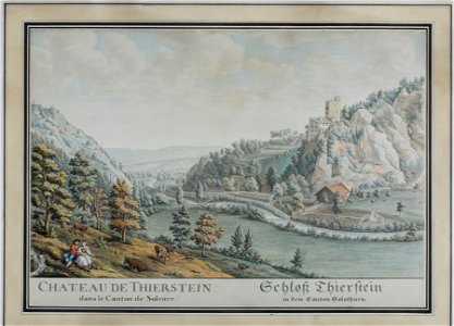 Zentralbibliothek Solothurn - CHATEAU DE THIERSTEIN dans le Canton de Soleure SCHLOSS THIERSTEIN in dem Canton Solothurn - aa0758