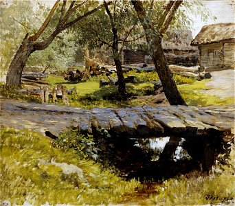 Zbvenigorod Savvinskaja Sloboda Levitan1884. Free illustration for personal and commercial use.