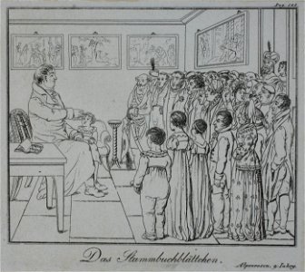 Zentralbibliothek Solothurn - Das Stammbuchblättchen - a0291