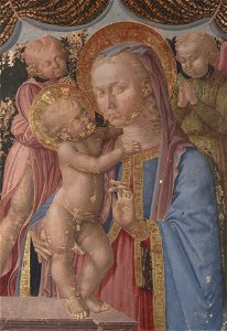 Zanobi di Jacopo Machiavelli - Virgin and Child with Two Angel - 1943.224 - Yale University Art Gallery