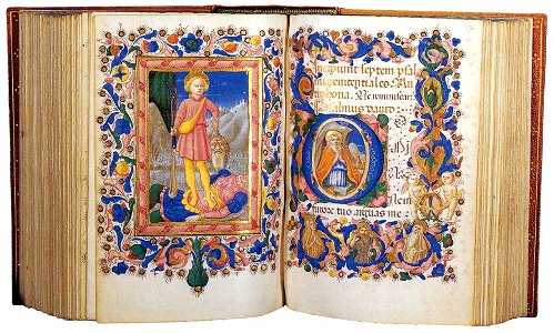 Zanobi Strozzi - Book of Hours for the Use of Rome (Folios 169v-170r) - WGA21935