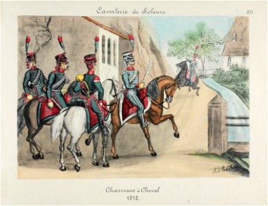 Zentralbibliothek Solothurn - Cavalerie de Soleure Chasseurs à Cheval 1834 - aa0490