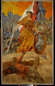 Zdzisław Jasiński - Allegory of the victory in 1920 - MP 4871 - National Museum in Warsaw