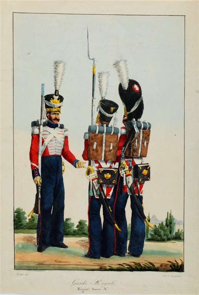 Zentralbibliothek Solothurn - Garde Royale Régimt Suisse No - aa0427