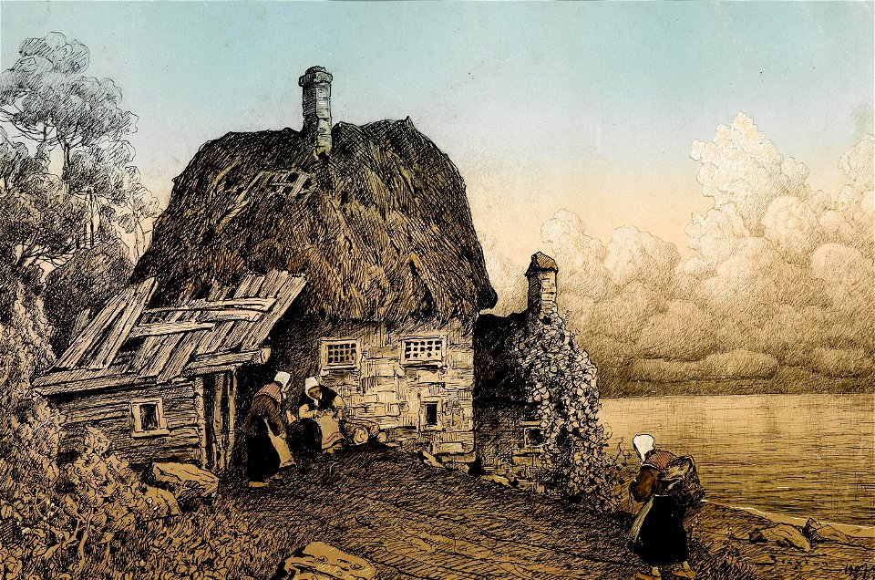 Виктор И. Зарубин - Избушка на берегу (1907)
