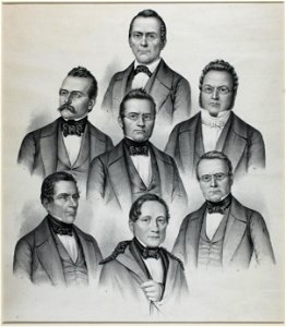 Zentralbibliothek Solothurn - CONSEIL FÉDÉRAL SUISSE - Furrer, Druey, Ochsenbein, Munzinger, Naeff, Franscini, Frey-Hérosé - aa0262
