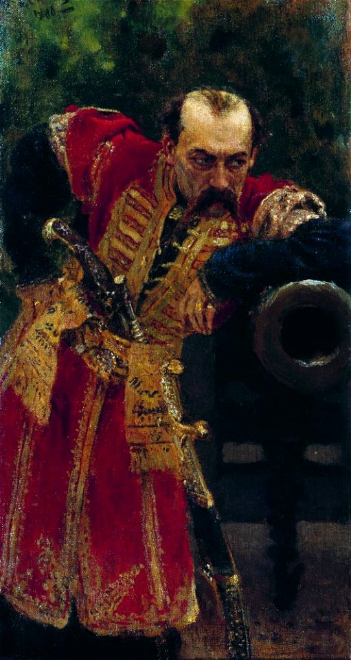 Zaporozhian colonel by Repin
