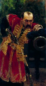 Zaporozhian colonel by Repin