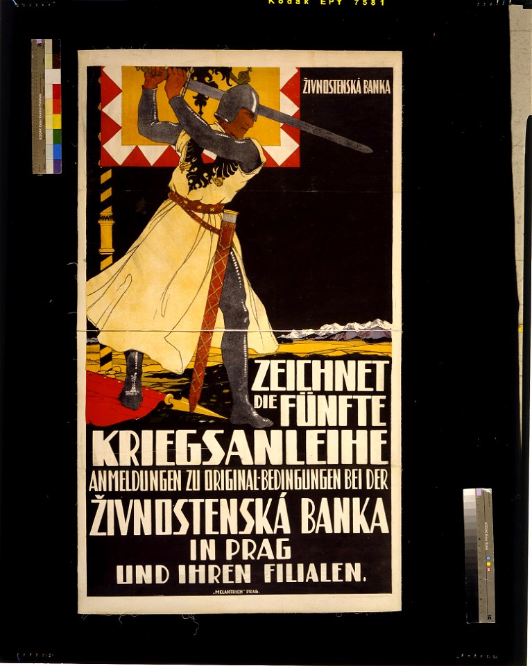 Zeichnet die fünfte Kriegsanleihe ... Živnostenská Banka in Prag und ihren Filialen! LCCN2004666209
