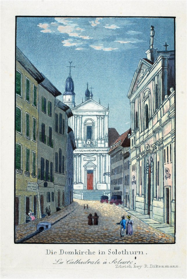 Zentralbibliothek Solothurn - Die Domkirche in Solothurn La Cathedrale à Soleure - a0046