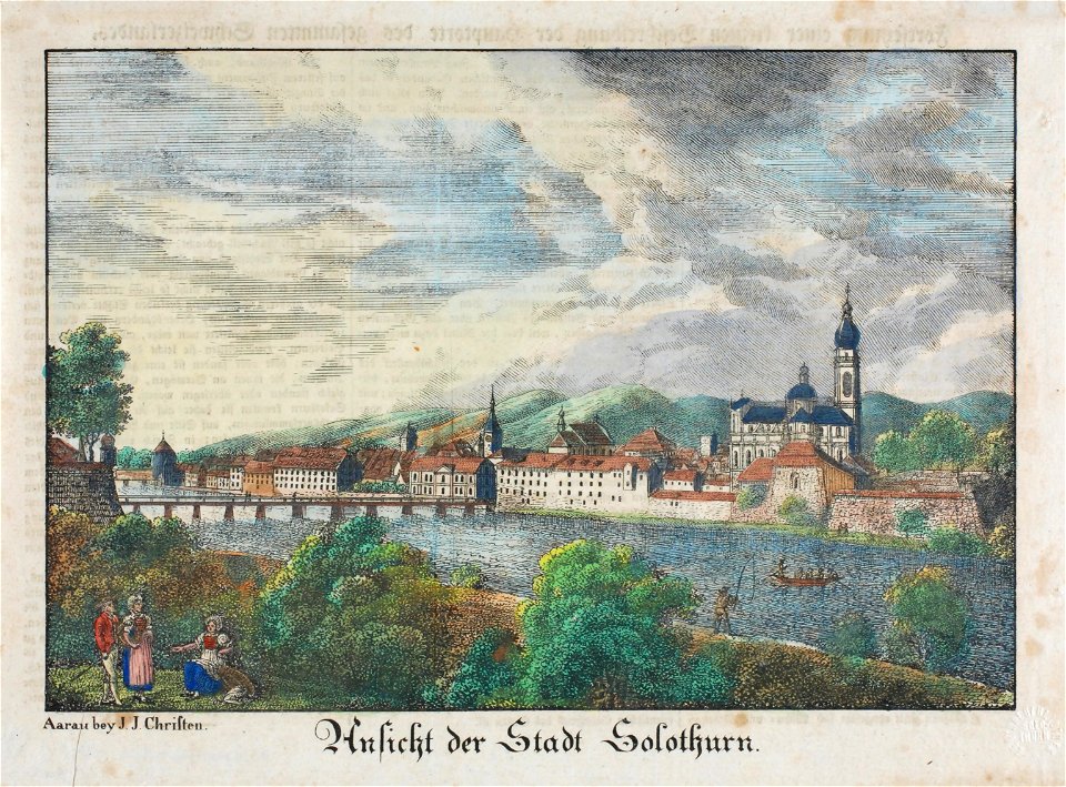 Zentralbibliothek Solothurn - Ansicht der Stadt Solothurn - aa0418